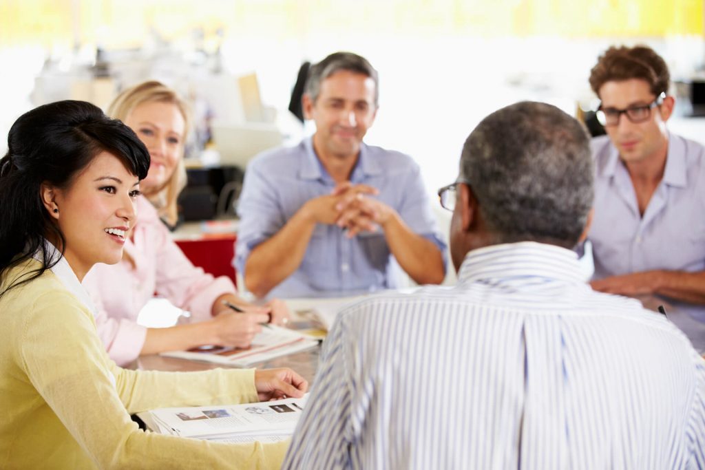 Group of People in a Meeting